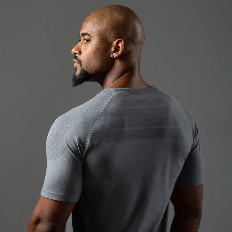 Camiseta Apex Dry New Tenacity Cinza - Sem Costura