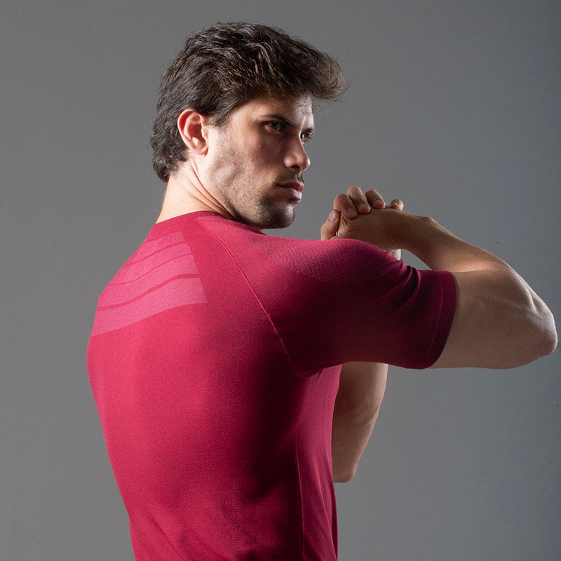 Camiseta Apex Dry New Tenacity Vinho - Sem Costura