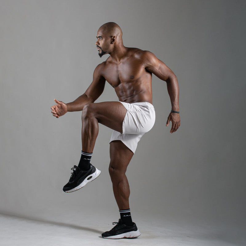 Short Corrida Masculino Dry Fit - Cinza