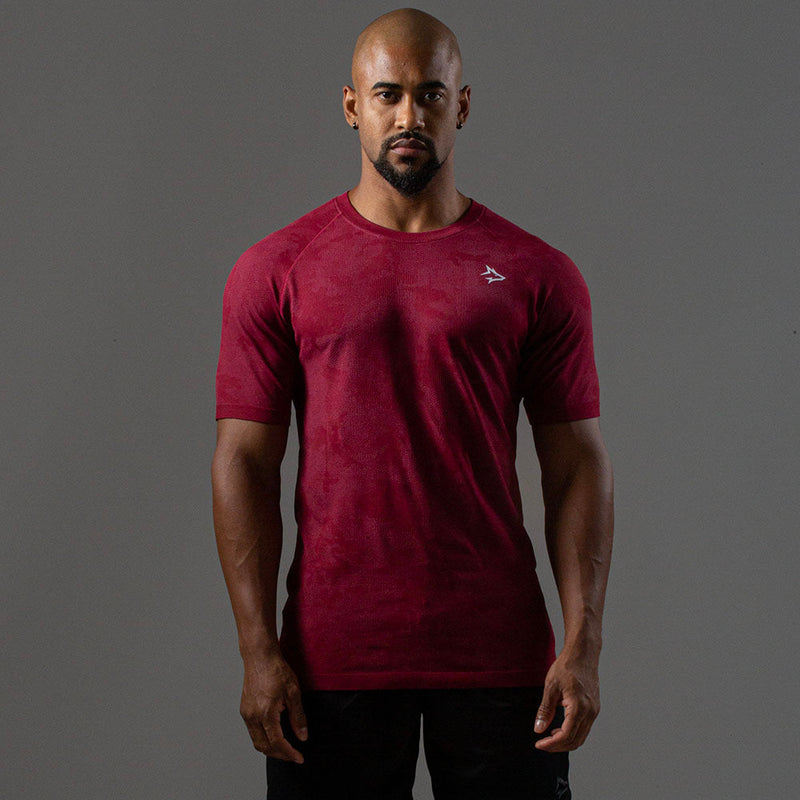 Camiseta Apex Dry New Lupus Vinho - Sem Costura
