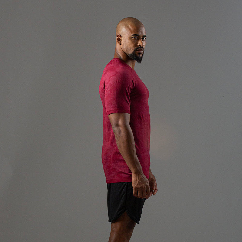 Camiseta Apex Dry New Lupus Vinho - Sem Costura