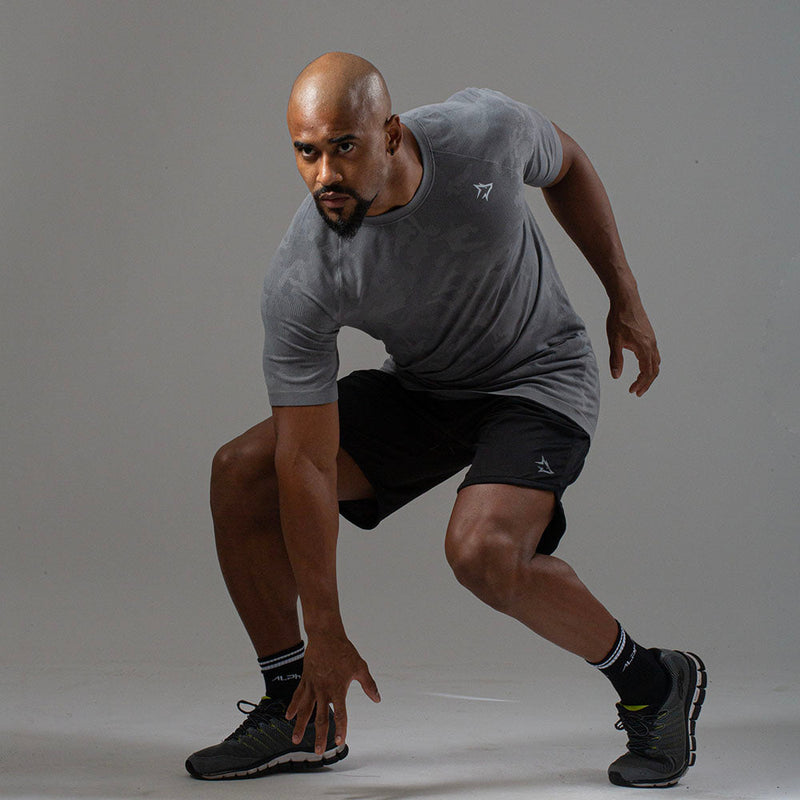 Camiseta Apex Dry New Lupus Cinza - Sem Costura