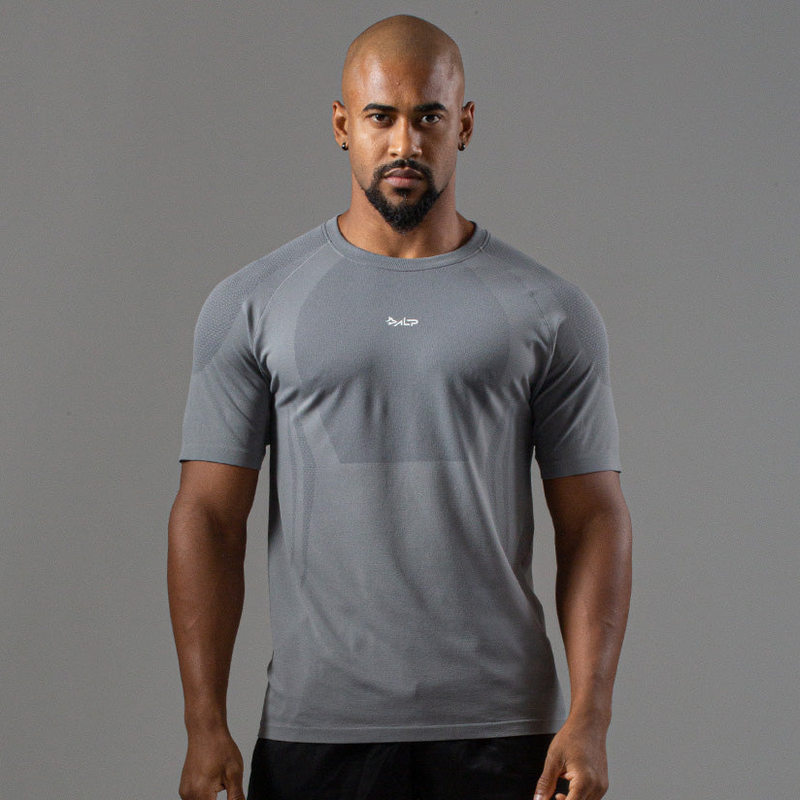 Camiseta Apex Dry New Tenacity Cinza - Sem Costura