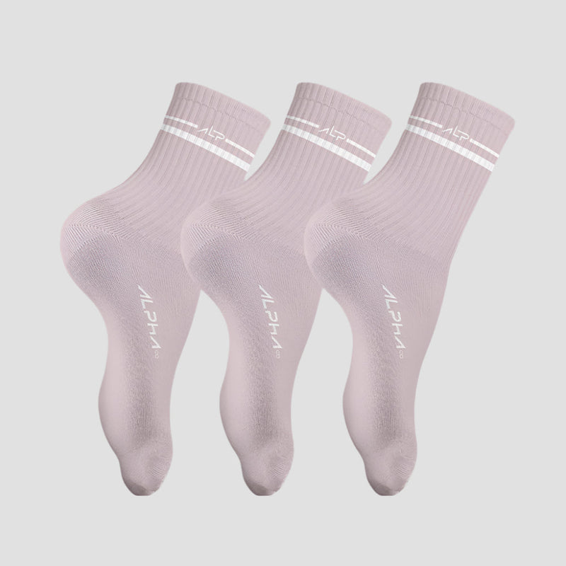 KIT 3 MEIAS FEMININAS CANO MÉDIO