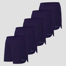 Kit 5 Shorts de Corrida Azul Marinho