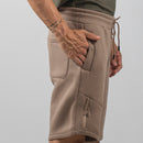 Bermuda de Moletom New Horizon Caqui