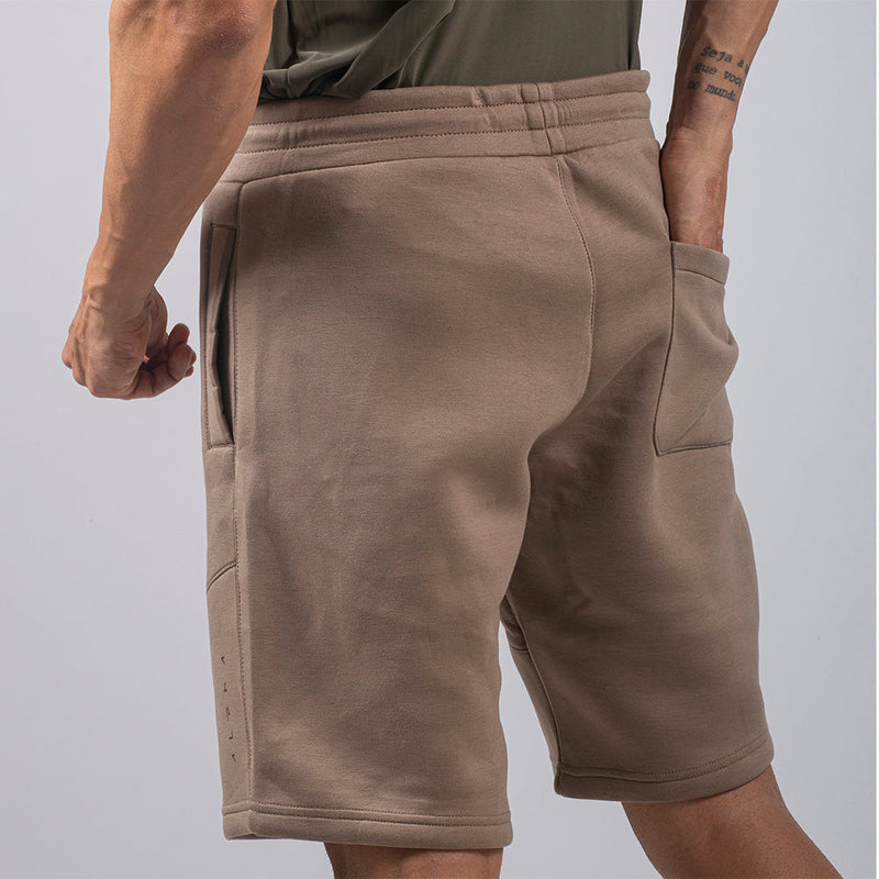 Bermuda de Moletom New Horizon Caqui