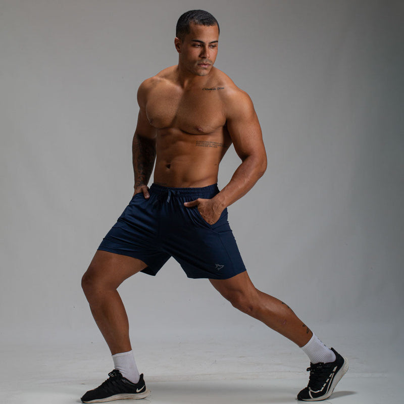 Short Aero Run Dry Lupus Azul Marinho