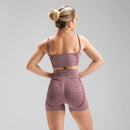 Top Alça Mescla Vinho Seamless Alpha Co