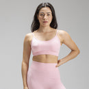 Top Alça Mescla Rosa Claro Seamless Alpha Co