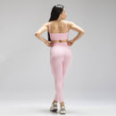 Top Alça Mescla Rosa Claro Seamless Alpha Co