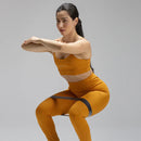 Conjunto Basic Feminino Top e Calça - New Horizon Amarelo Mostarda