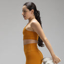 Conjunto Basic Feminino Top e Short - New Horizon Amarelo Mostarda