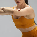 Conjunto Basic Feminino Top e Short - New Horizon Amarelo Mostarda