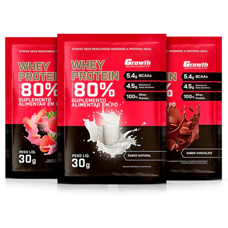 DOSE WHEY PROTEIN CONCENTRADO 30GR - GROWTH SUPPLEMENTS