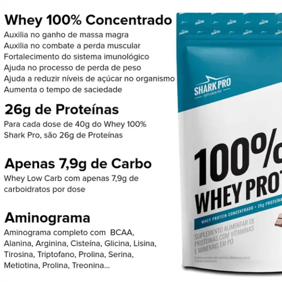 Whey 100% Sache Shark Pro