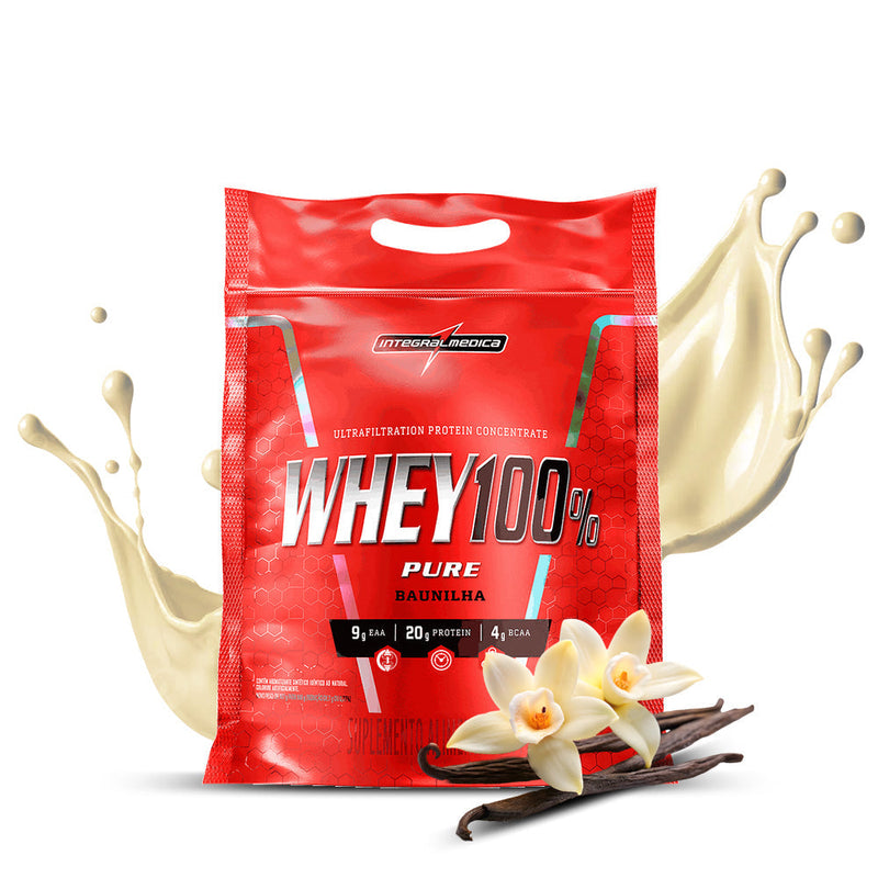 WHEY 100% REFIL 907G POUCH INTEGRALMEDICA