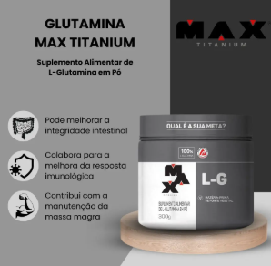 GLUTAMINA 300G MAX TITANIUM