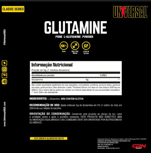 Glutamina 300g Universal