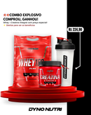 Combo Whey 100% 900g + Creatina 300g + Coq 800 ml Integralmedica