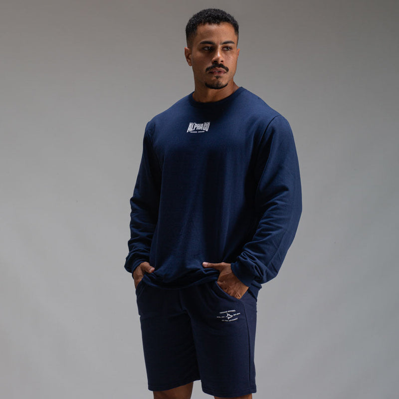 Camisa Moletom Manga Longa Strong Marinho