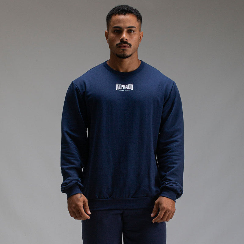 Camisa Moletom Manga Longa Strong Marinho