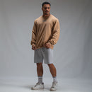 Camisa Moletom Manga Longa Strong Marrom