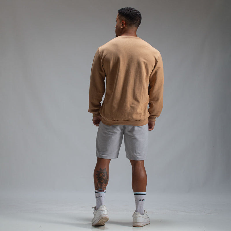 Camisa Moletom Manga Longa Strong Marrom