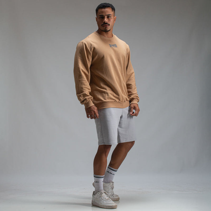 Camisa Moletom Manga Longa Strong Marrom