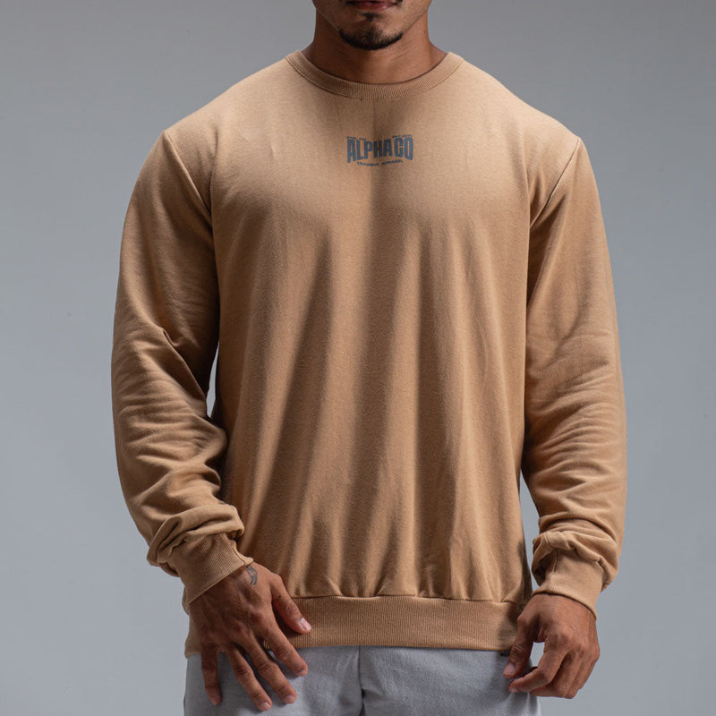 Camisa Moletom Manga Longa Strong Marrom