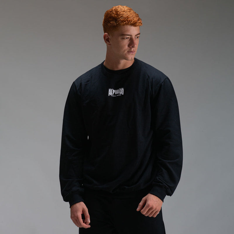 Camisa Moletom Manga Longa Strong Preta