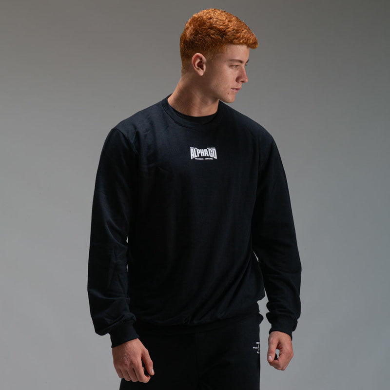 Camisa Moletom Manga Longa Strong Preta