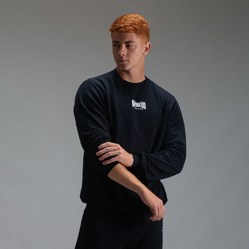 Camisa Moletom Manga Longa Strong Preta