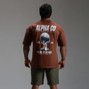 Camiseta Oversized Power Marrom