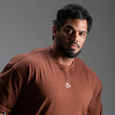 Camiseta Oversized Power Marrom