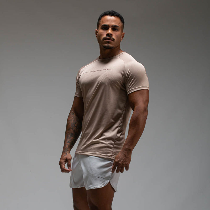 Camiseta Dry Fit Line Move Caqui Monk