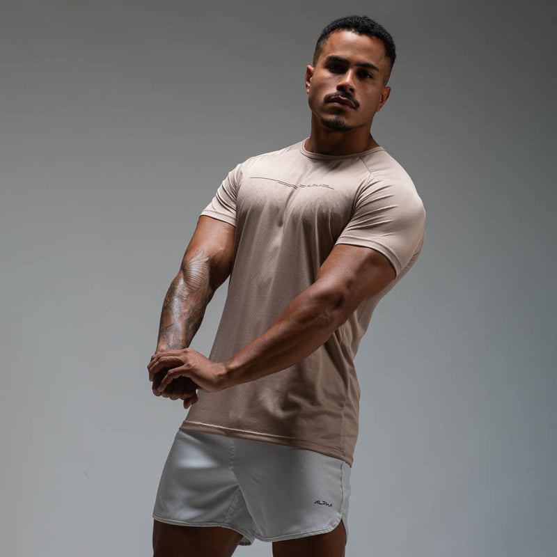 Camiseta Dry Fit Line Move Caqui Monk