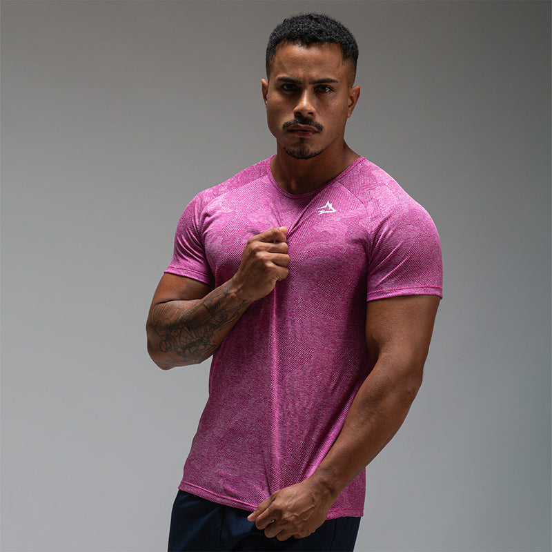 Camiseta Dry Fit Camuflada New Lupus Rosa Coral