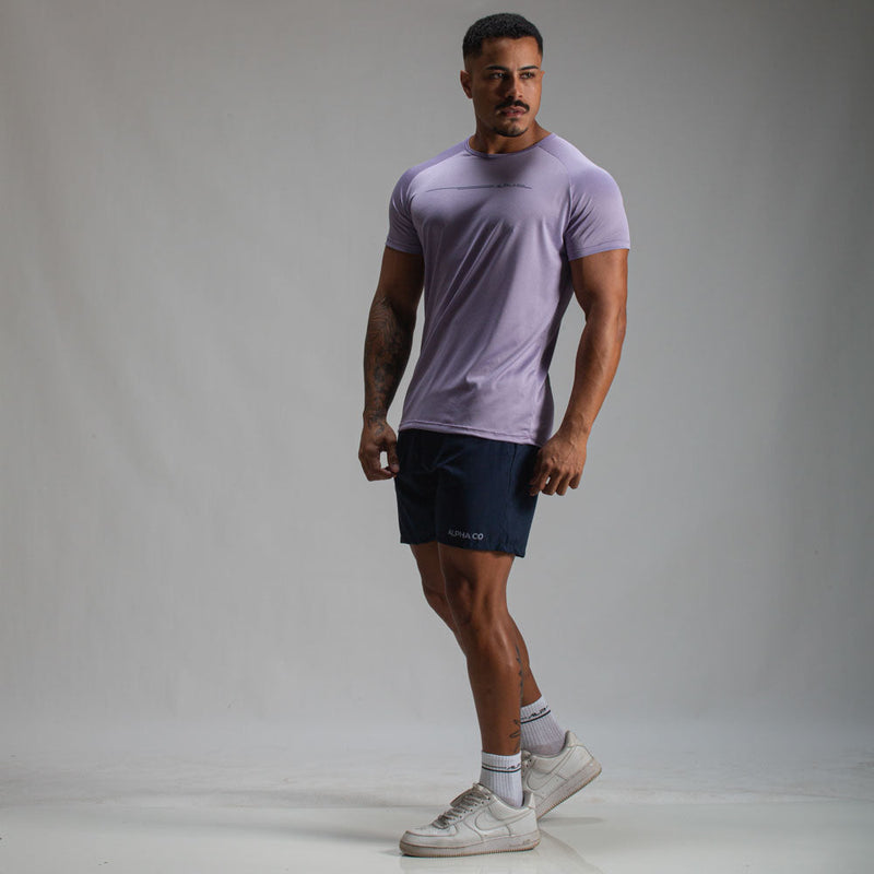 Camiseta Dry Fit Line Move Lilás Malva