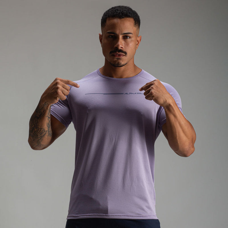Camiseta Dry Fit Line Move Lilás Malva