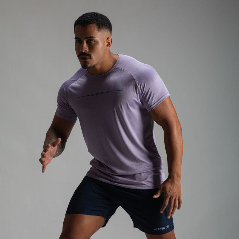 Camiseta Dry Fit Line Move Lilás Malva