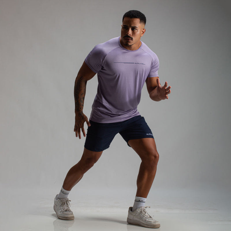 Camiseta Dry Fit Line Move Lilás Malva