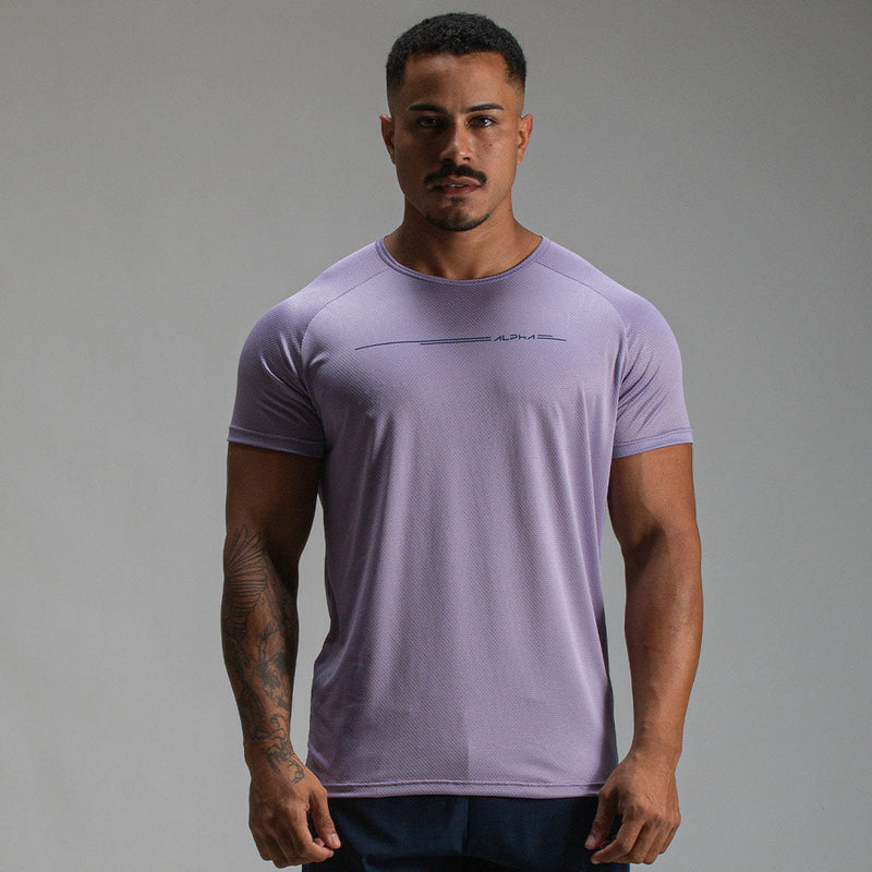 Camiseta Dry Fit Line Move Lilás Malva