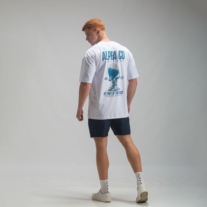 Camiseta Oversized Power Branco