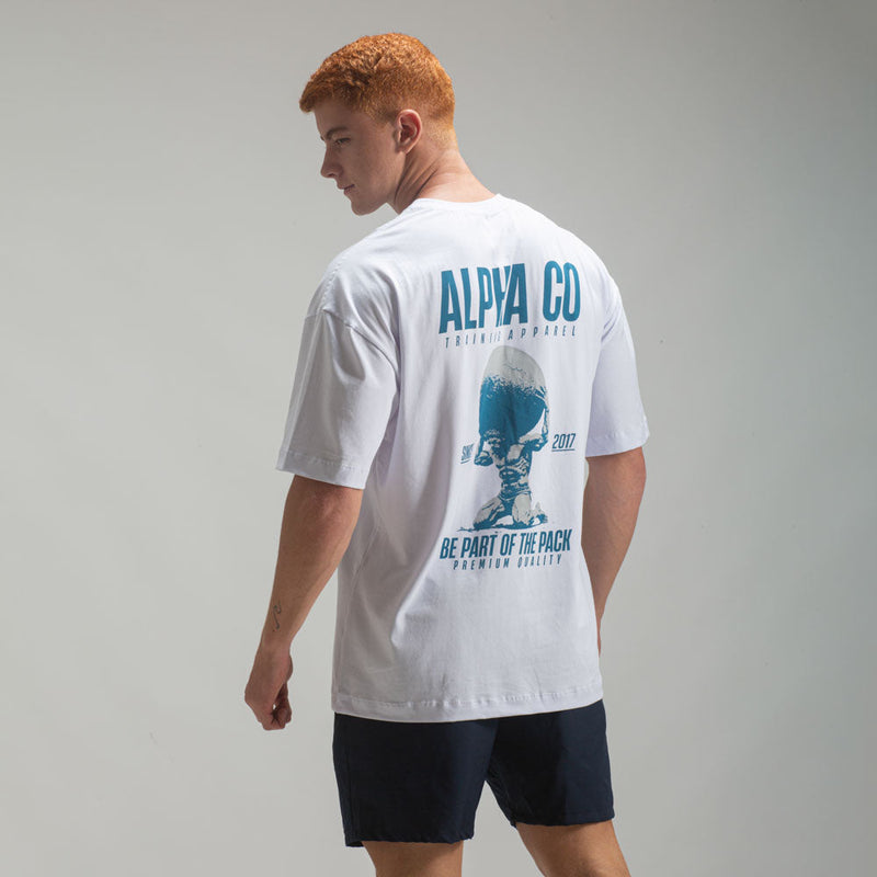 Camiseta Oversized Power Branco