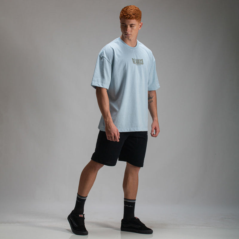 Camiseta Oversized Solid Azul Celeste