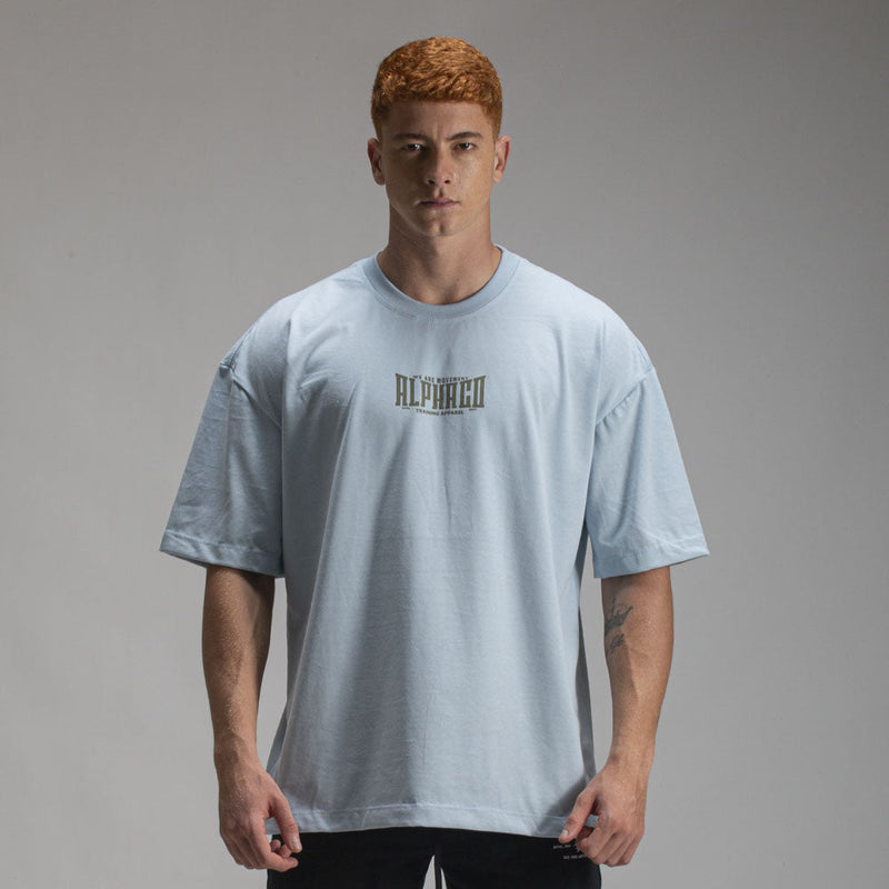 Camiseta Oversized Solid Azul Celeste