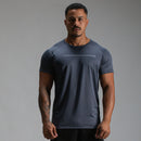 Camiseta Dry Fit Parallel Line Cinza Sombra
