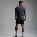 Camiseta Dry Fit Parallel Line Cinza Sombra