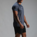 Camiseta Dry Fit Parallel Line Cinza Sombra
